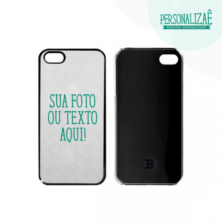 Capa Personalizada Iphone 5 ou 5s preta
